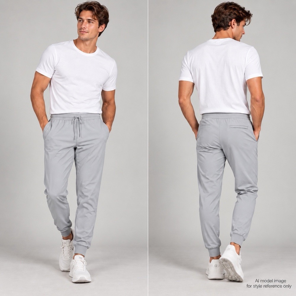 Lululemon ABC Jogger Warpstreme Mens S Silver Drop Gray 29" Stretch Pants Casual